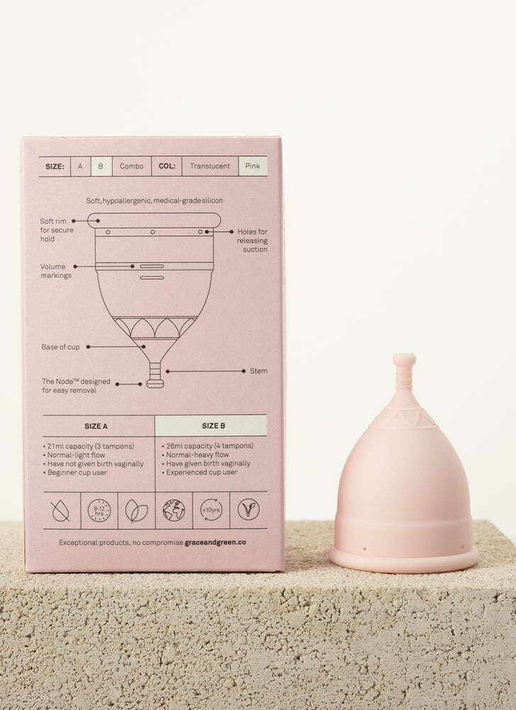 Grace & Green Period Cup Size B Pink - Image 2